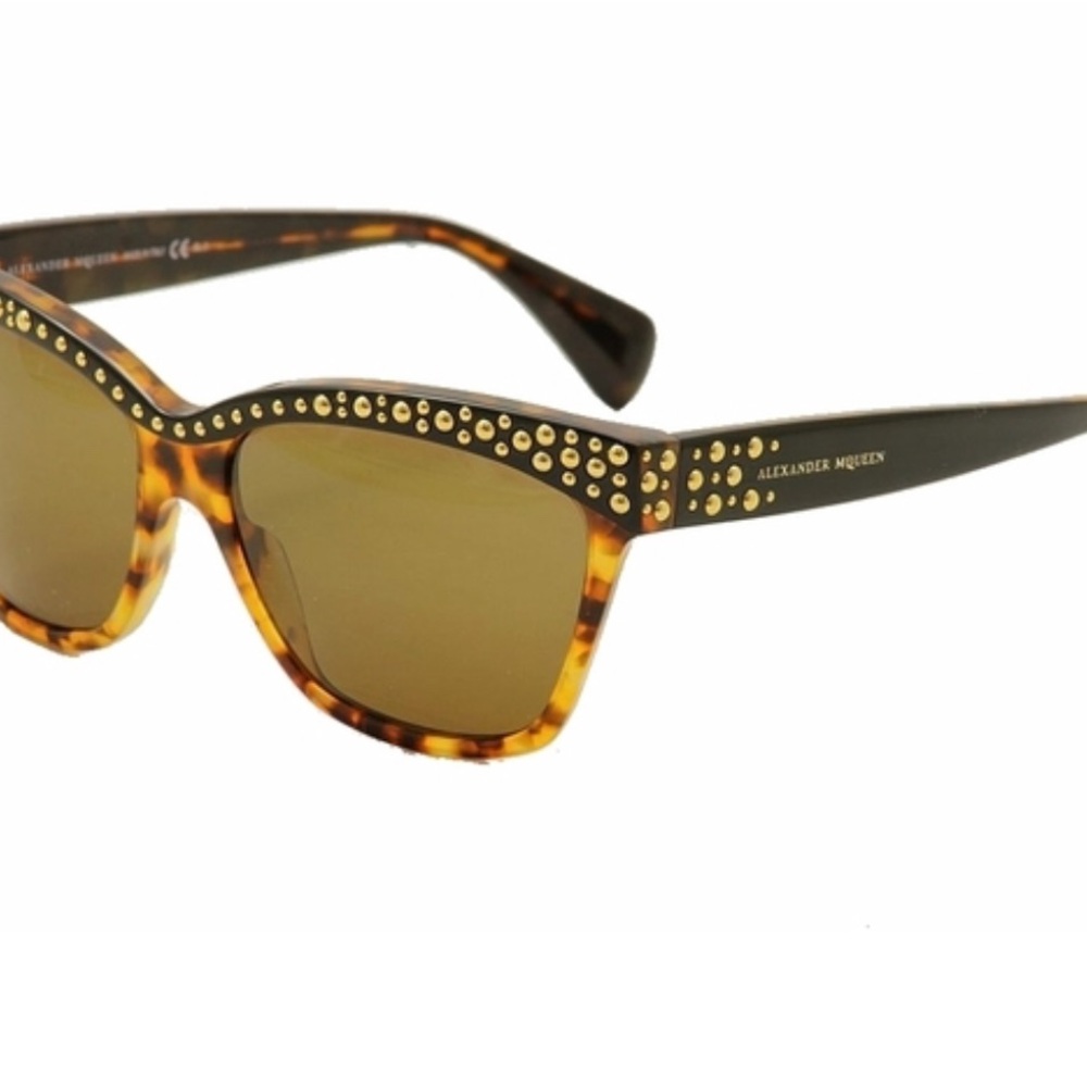 Alexander McQueen Tortoise Sunglasses